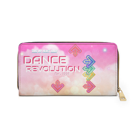 Dance Arrow Bright Zipper Wallet