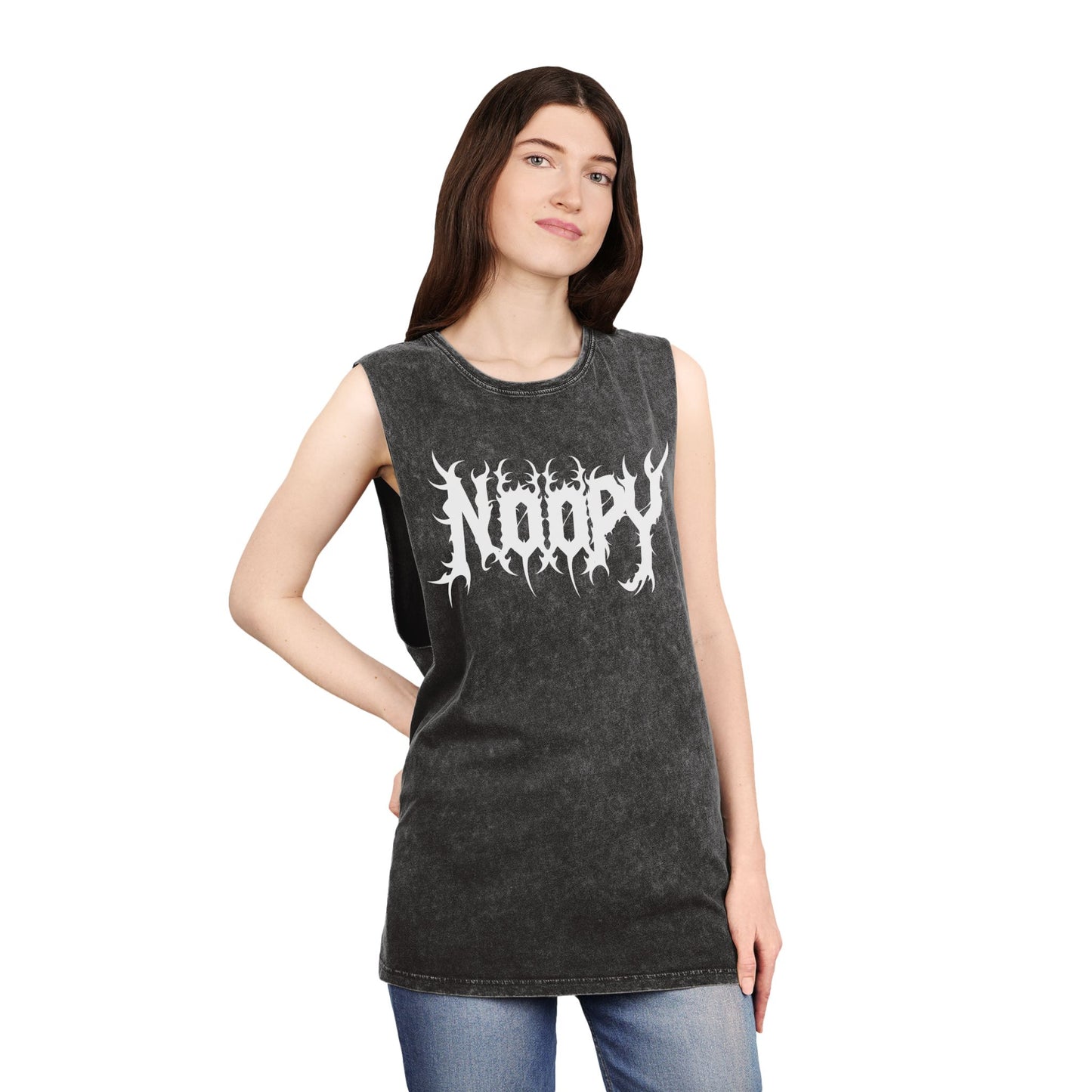 NOOPY Metalcore Logo - Unisex Stonewash Tank