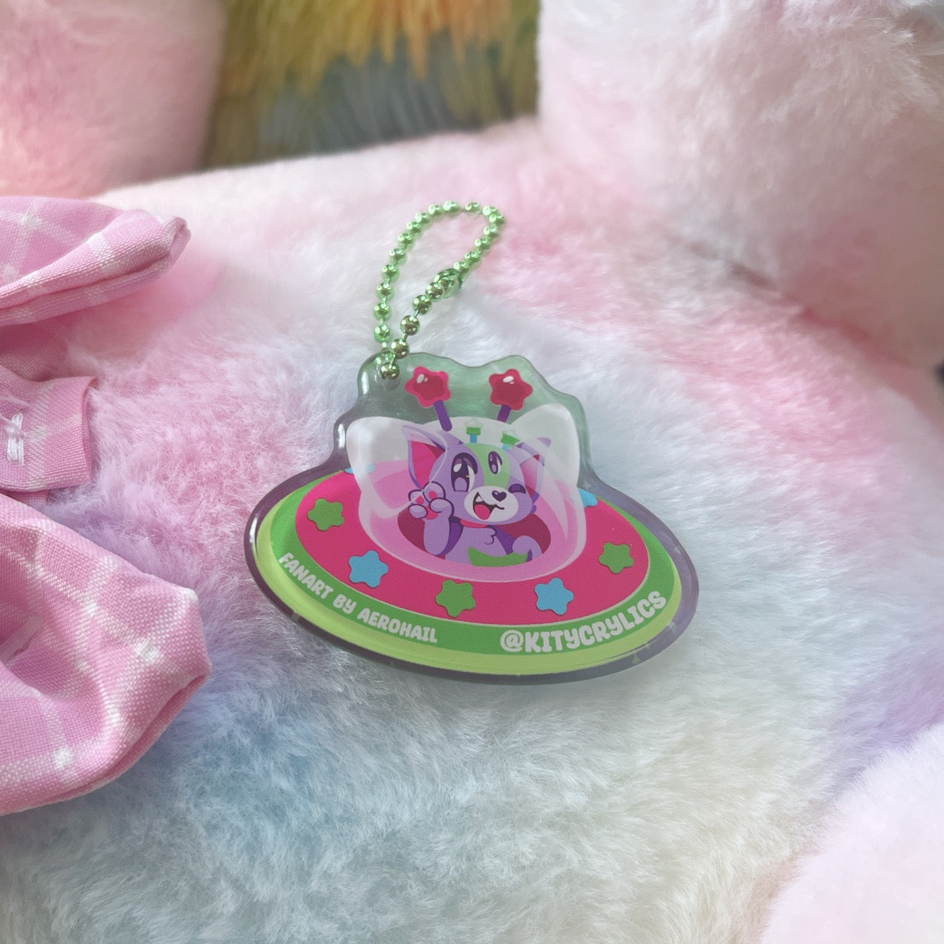 Pluto UFO Noop3 Acrylic Keychain