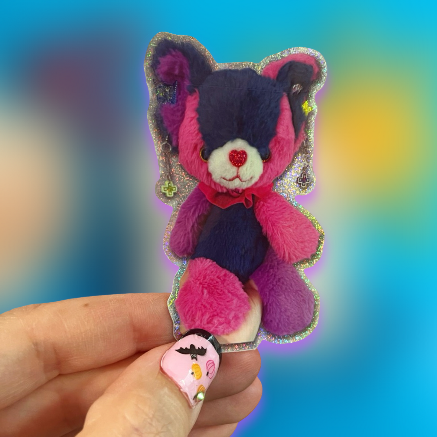 Vader Noopy Glittery Sticker