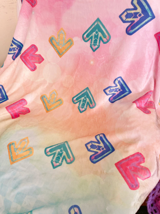Kawaii Bright Dance Dance Arrow - Premium Minky Soft Blanket