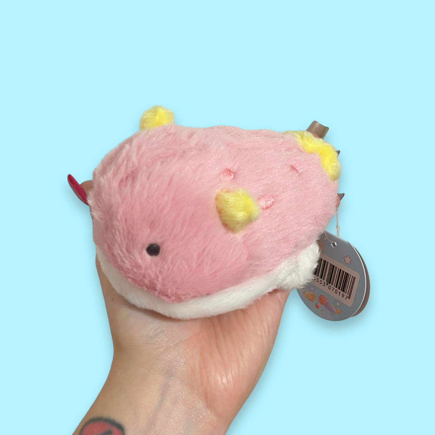 Kawaii Fluffy Sea Slug Plush 12cm