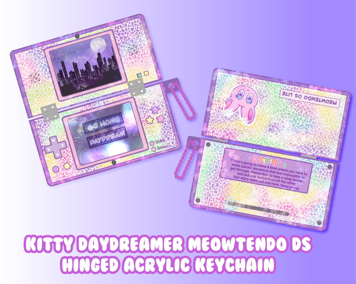 Kitty City Daydreamer Hinged Acrylic Keychain