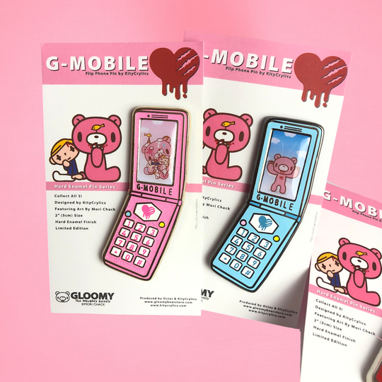 G-Mobile Enamel Pin (Gloomy Bear Collab)