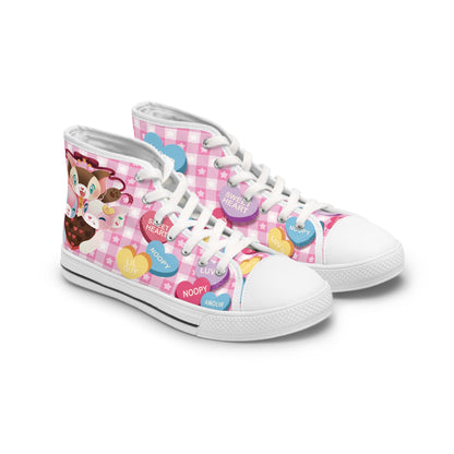My Amour Sweet Heart - Women's High Top Sneakers