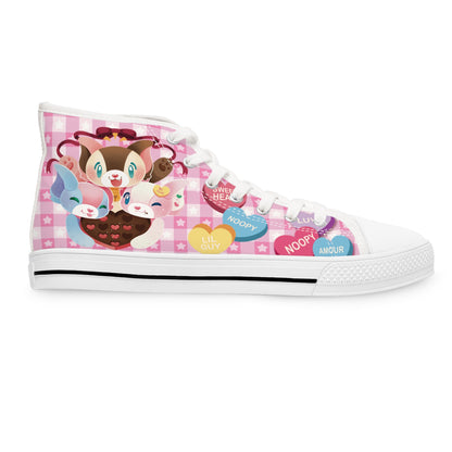 My Amour Sweet Heart - Women's High Top Sneakers