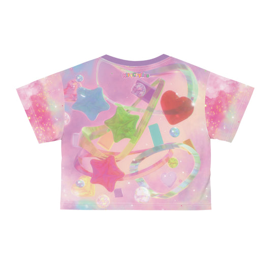 Glass Galaxy 3D AOP Crop Top