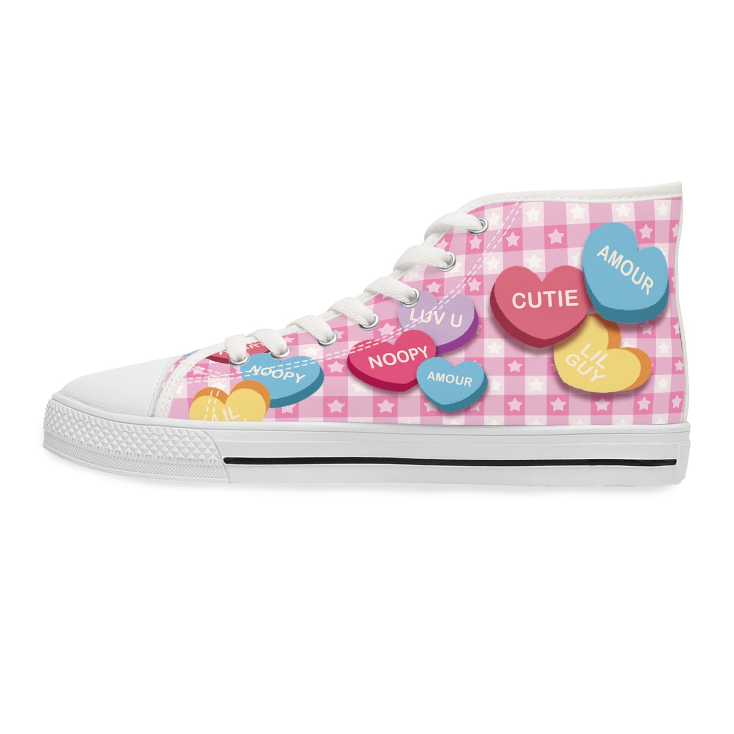 My Amour Sweet Heart - Women's High Top Sneakers