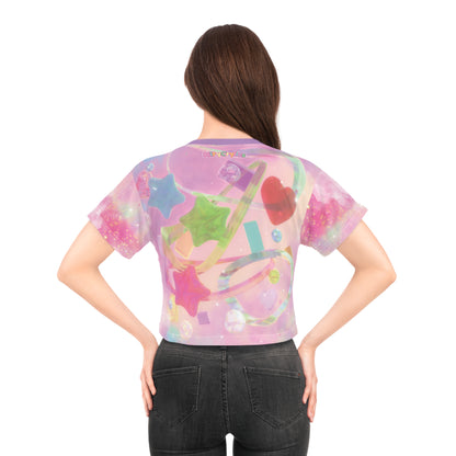 Glass Galaxy 3D AOP Crop Top