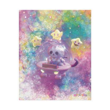 Space Kitty Cart 3D Art - Rolled Posters