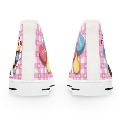 My Amour Sweet Heart - Women's High Top Sneakers
