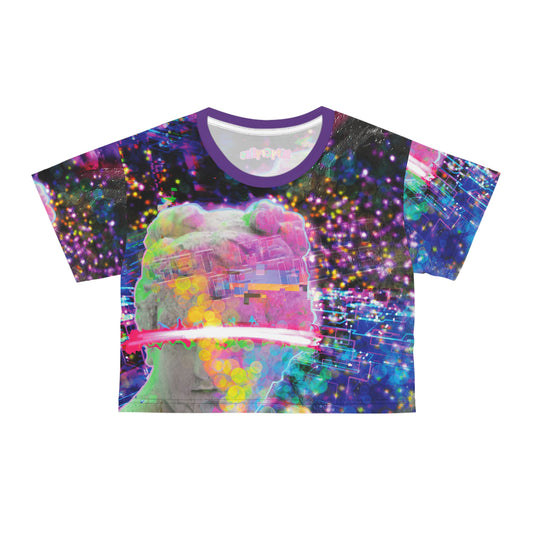 Get Me Put Of Here Darkwave AOP Crop Top