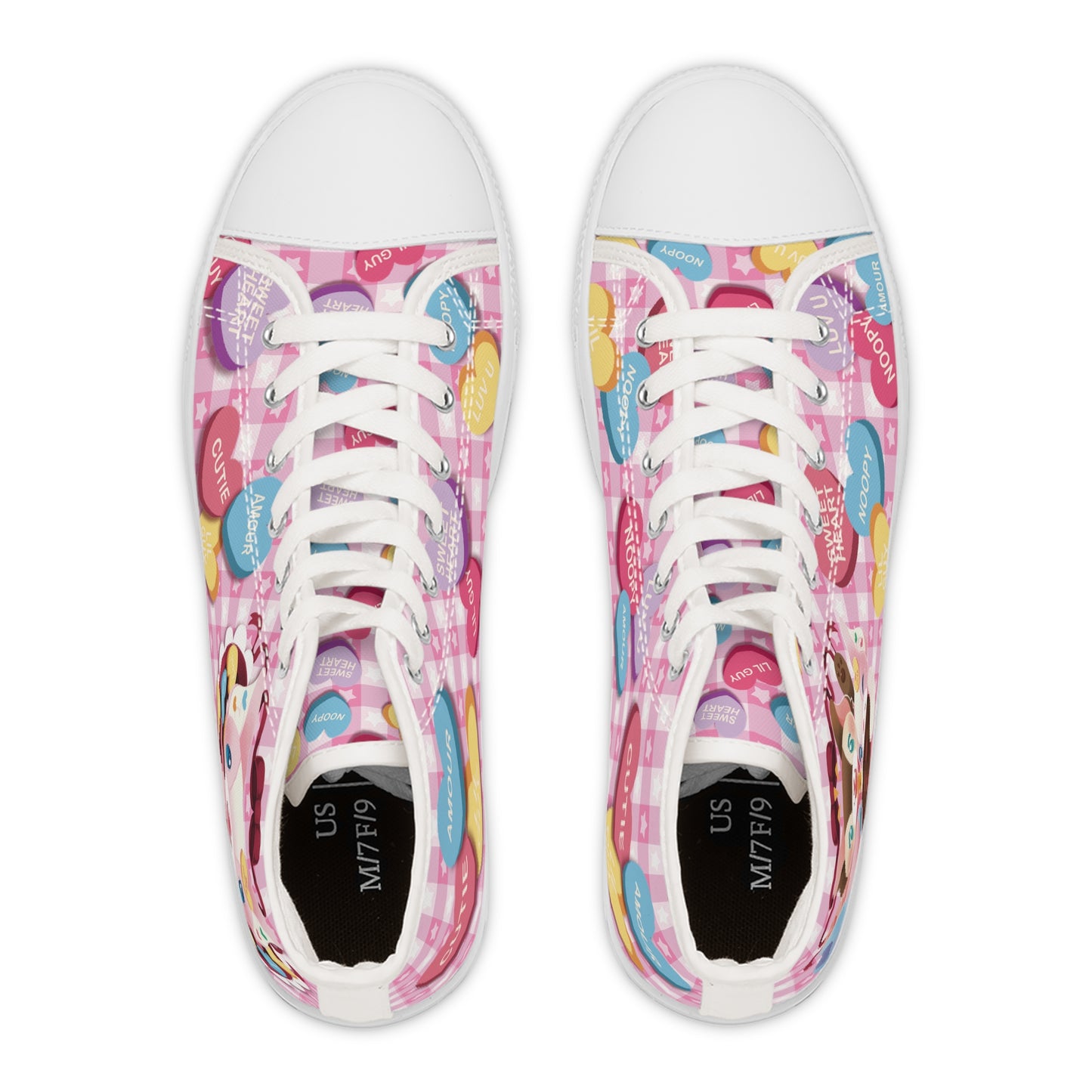 My Amour Sweet Heart - Women's High Top Sneakers