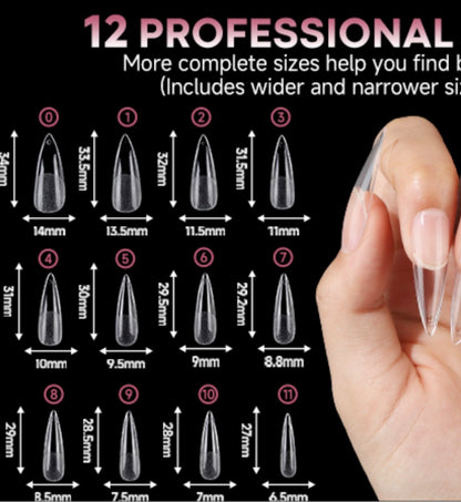 Twin Stars Kawaii XL Stiletto Press On Nails - Ready To Ship!
