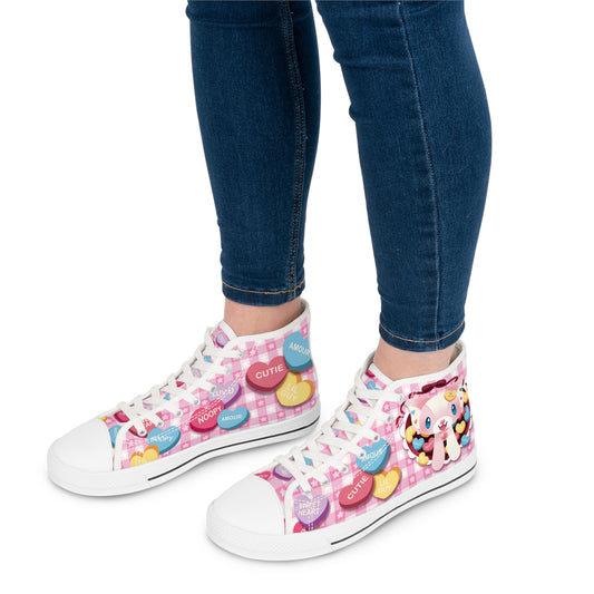 My Amour Sweet Heart - Women's High Top Sneakers