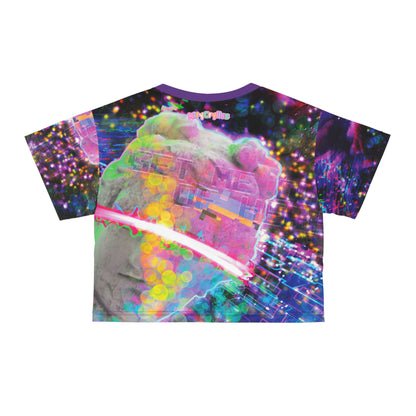Get Me Put Of Here Darkwave AOP Crop Top
