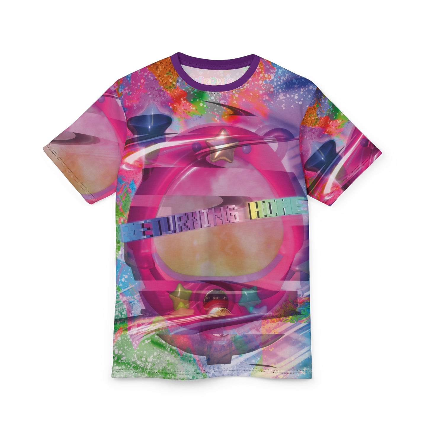 Returning Home Kawaii Vaporwave 3D- AOP Unisex Tee