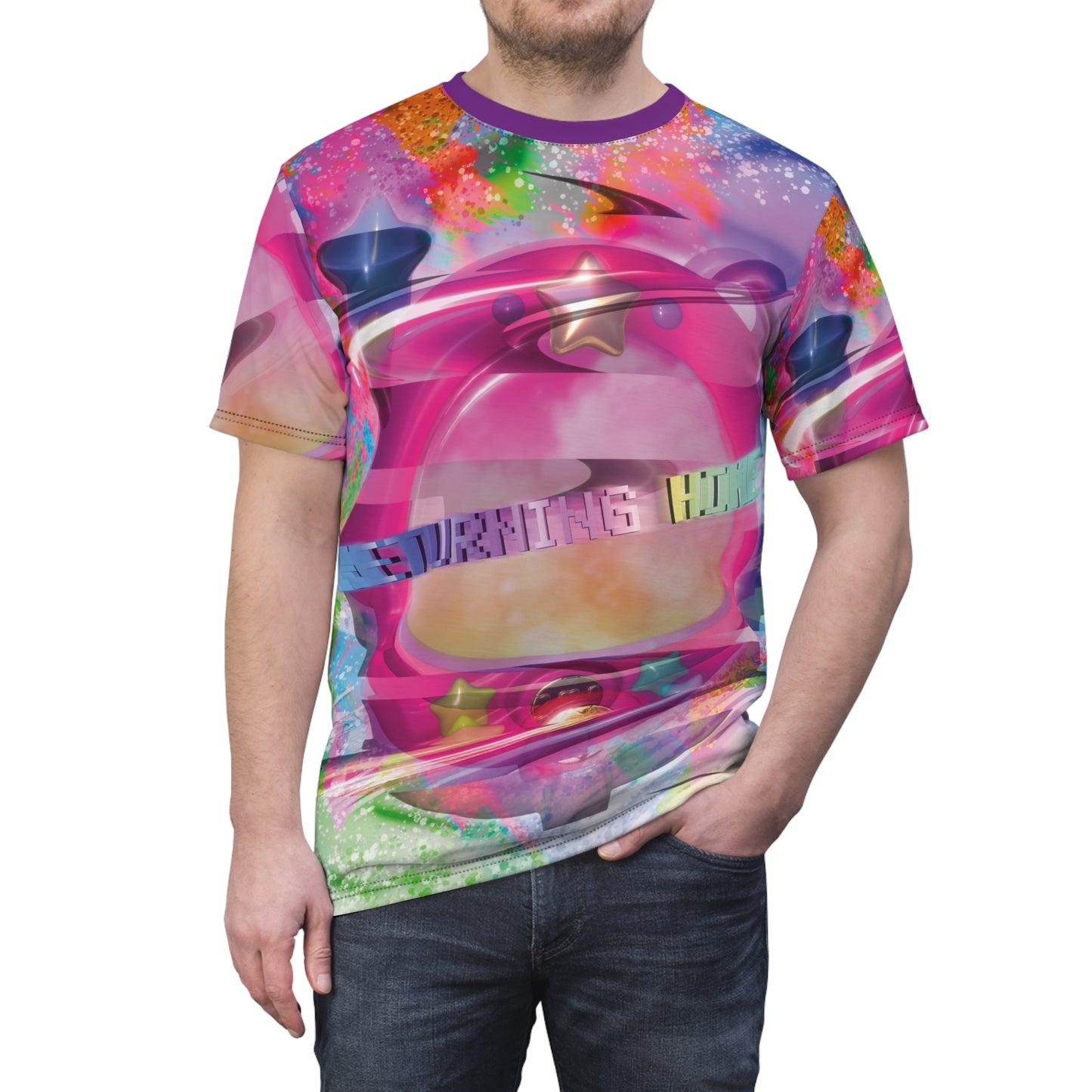 Returning Home Kawaii Vaporwave 3D- AOP Unisex Tee