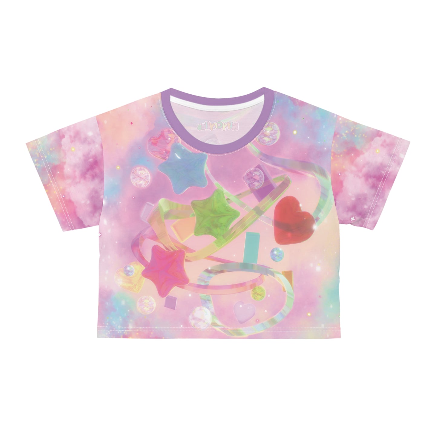 Glass Galaxy 3D AOP Crop Top