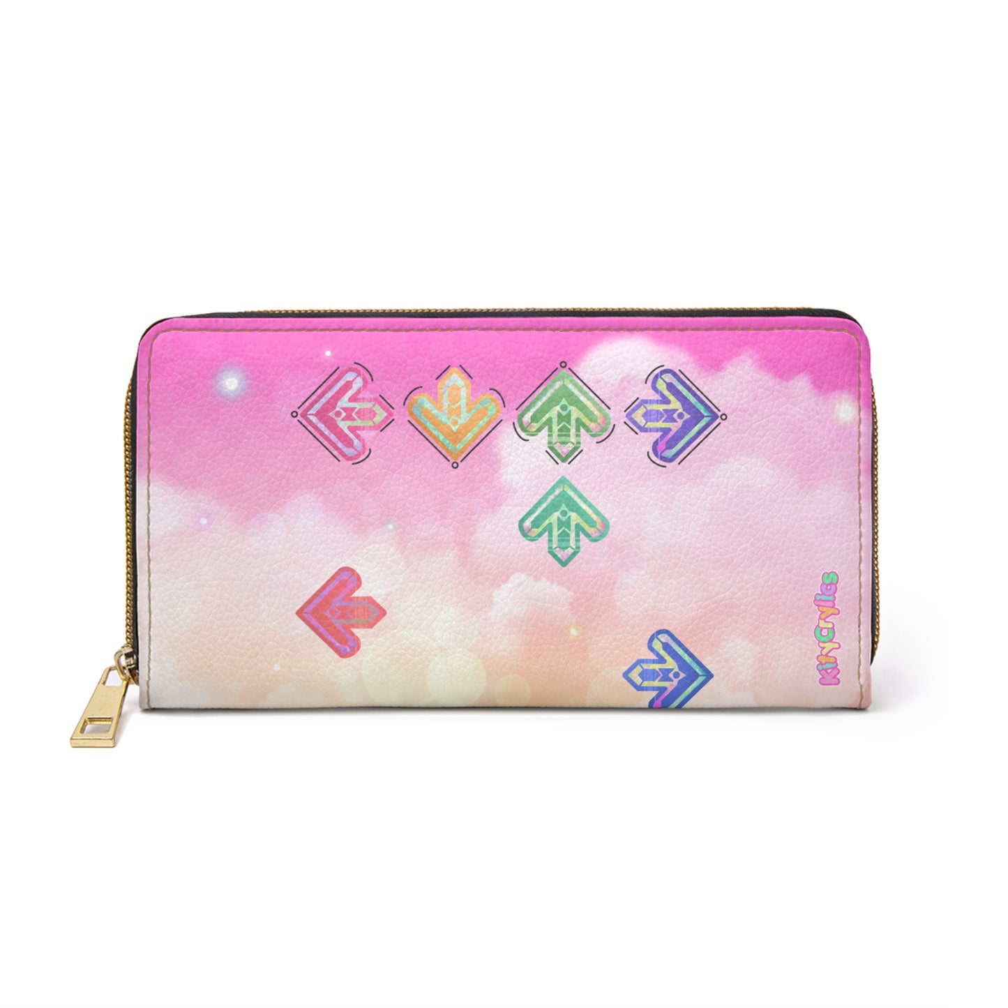 Dance Arrow Bright Zipper Wallet