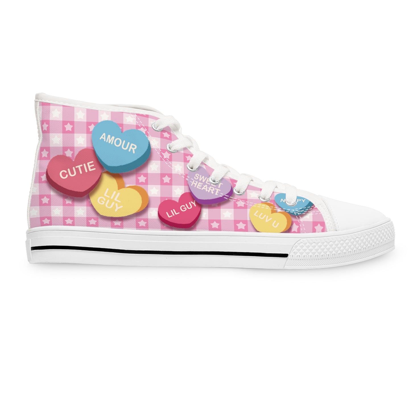 My Amour Sweet Heart - Women's High Top Sneakers