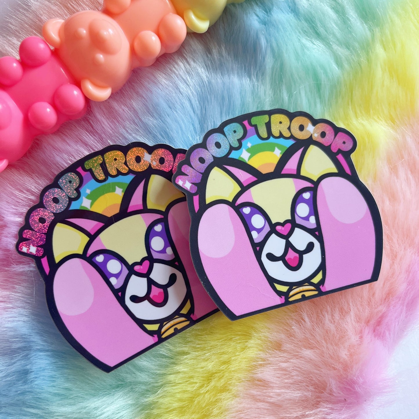 Noop Troop Glittery Sticker