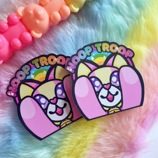 Noop Troop Glittery Sticker