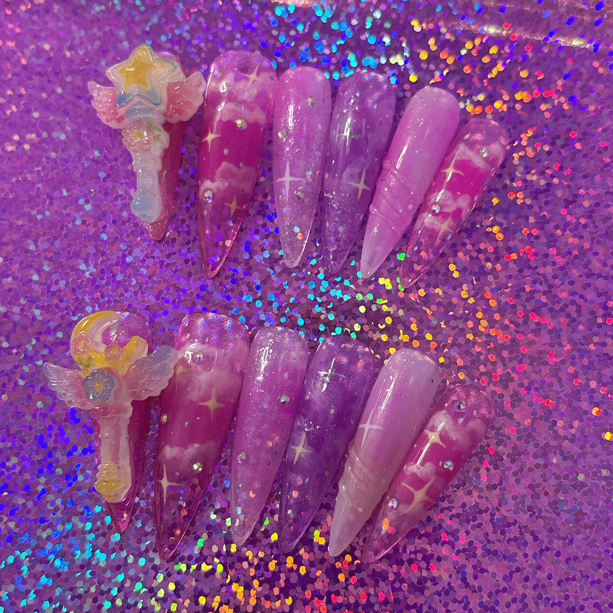 Pastel Jelly Dreamer OOAK Press On Nails
