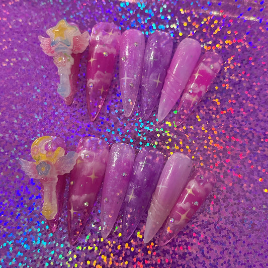 Pastel Jelly Dreamer OOAK Press On Nails