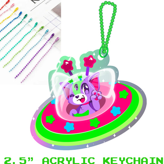 Pluto UFO Noop3 Acrylic Keychain [PREORDER]