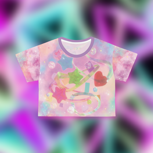 Glass Galaxy 3D AOP Crop Top