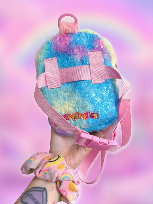 Rainbow Plush Hip-Bag Pouchette [PREORDER - SHIPS EARLY JANUARY]