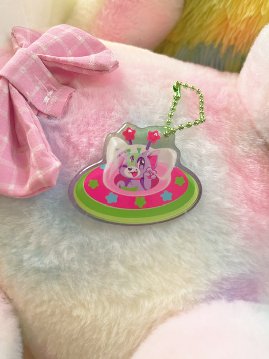Pluto UFO Noop3 Acrylic Keychain