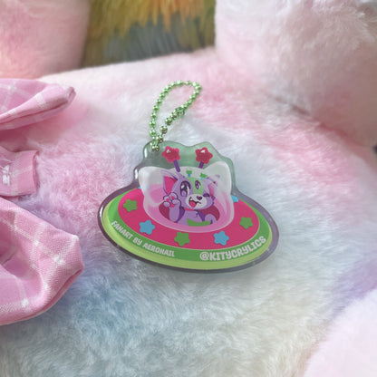 Pluto UFO Noop3 Acrylic Keychain