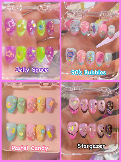 Custom Press Nail Set [Short Almond]- Made To Order!