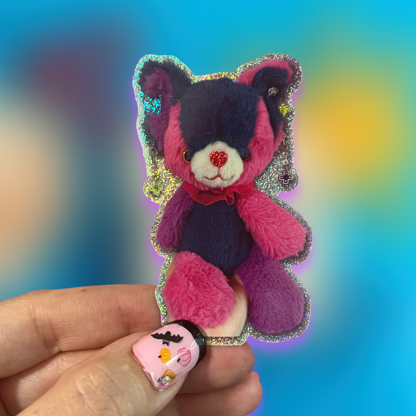 Vader Noopy Glittery Sticker