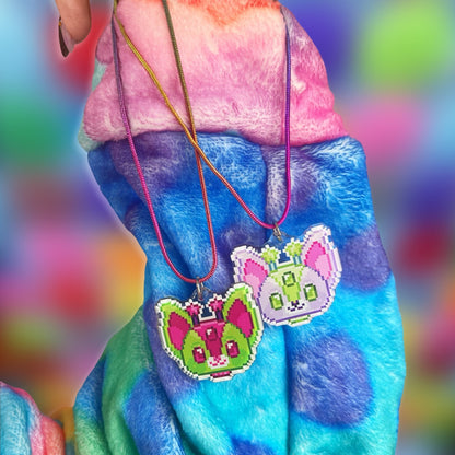 Cosmo & Pluto Rainbow Rope Necklace