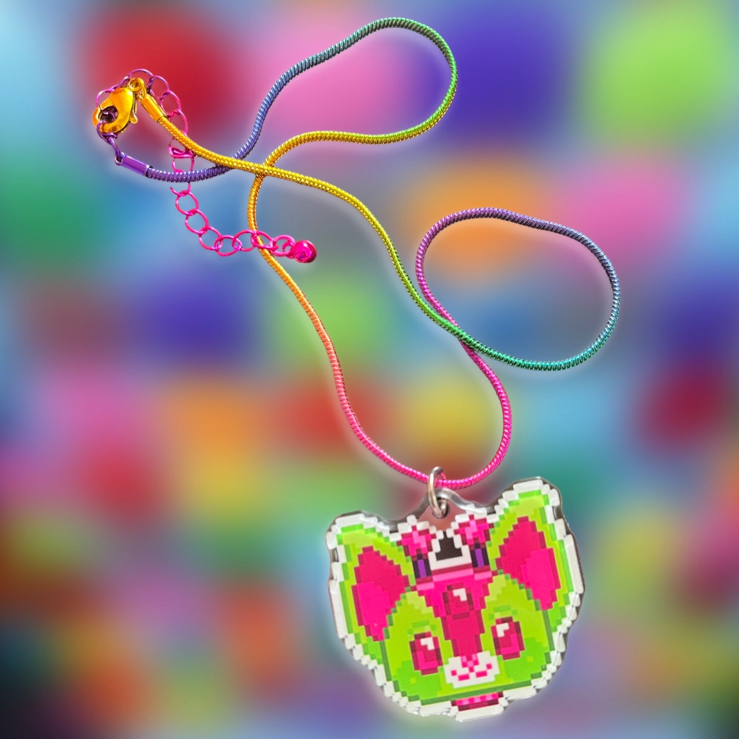 Cosmo & Pluto Rainbow Rope Necklace