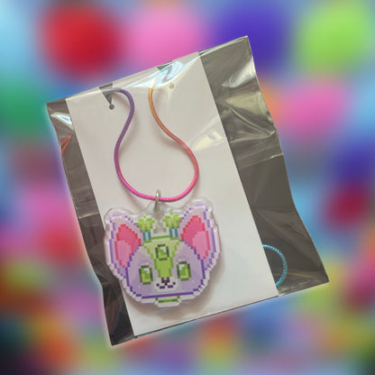 Cosmo & Pluto Rainbow Rope Necklace