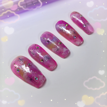 Custom Made - Cloud Dreamer Press On Nails - OOAK