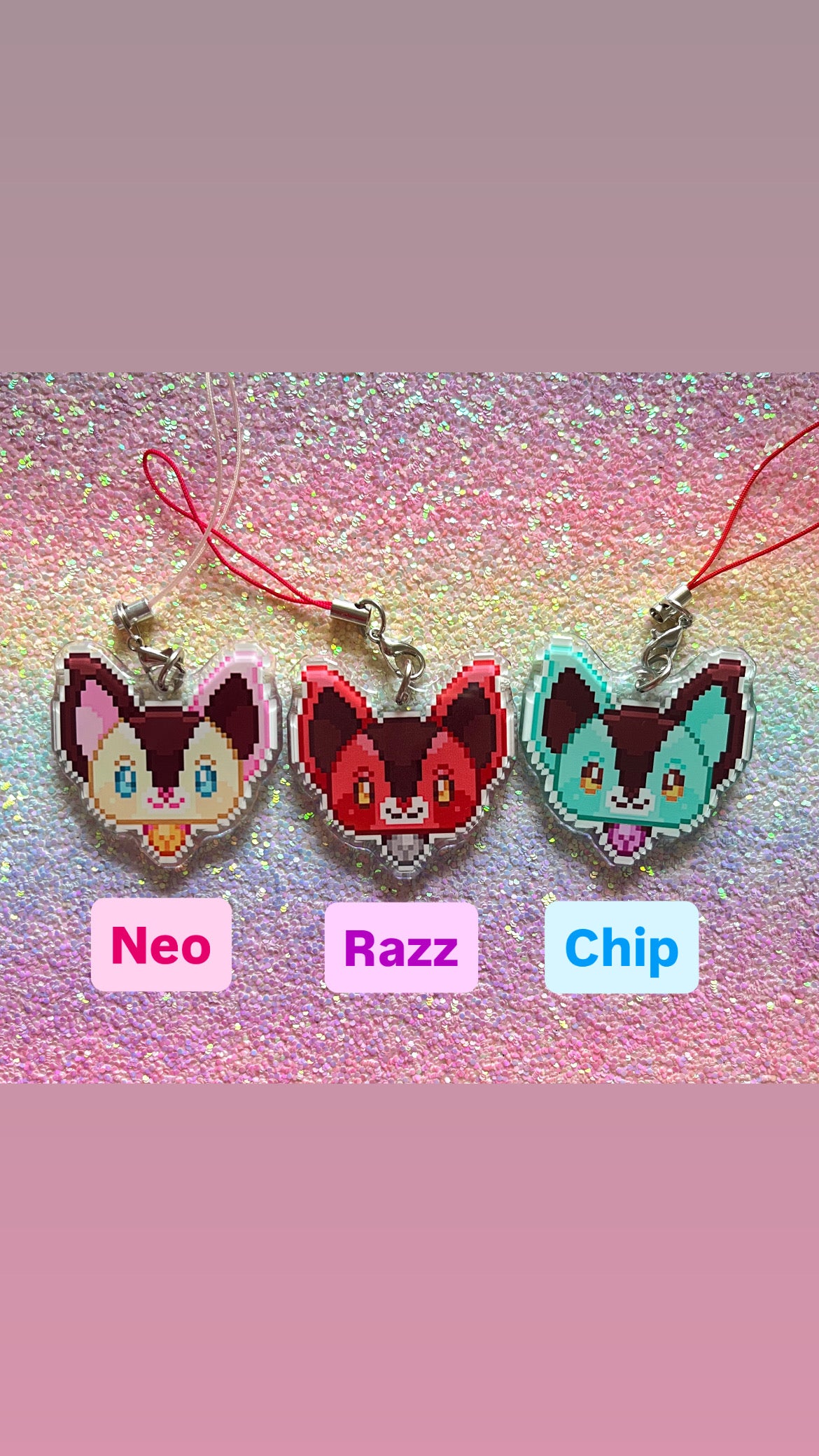 [CUSTOM MADE] Magical Pixel Noopy Phone Charm
