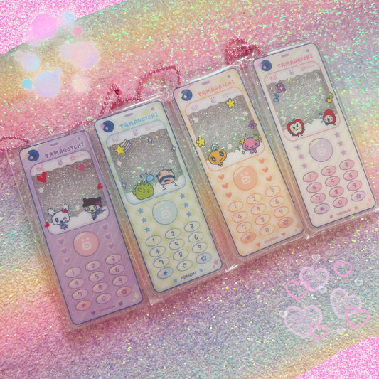 Tamagotchi Kawaii Glittery Phone Acryic Keychain [BLIND BAG]
