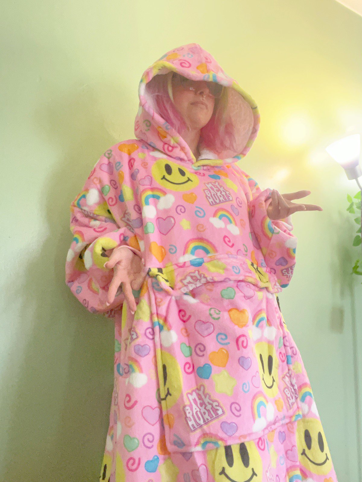 My Back Hurts [PINK] Jumbo Blanket Hoodie [WINTER SALE]