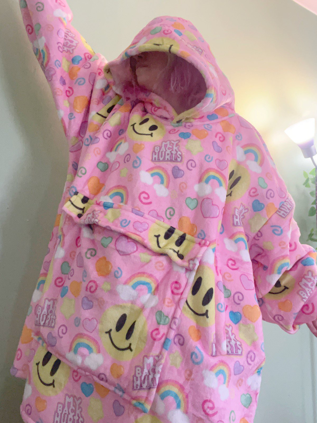 My Back Hurts [PINK] Jumbo Blanket Hoodie [WINTER SALE]