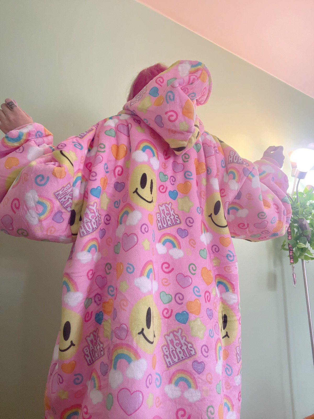 My Back Hurts [PINK] Jumbo Blanket Hoodie [WINTER SALE]