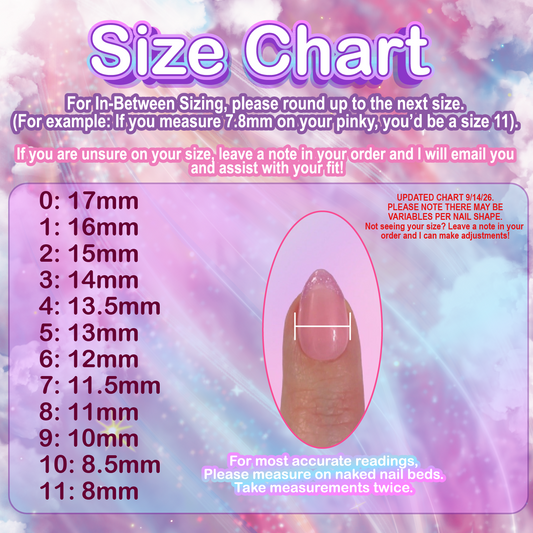 Kawaii Pastel Kei Chunky Handmade Press On Nails - MTO