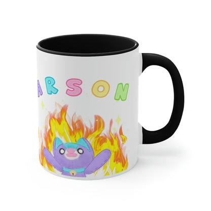 Cursed "Arson" Noopy - Two Tone Ceramic Mug