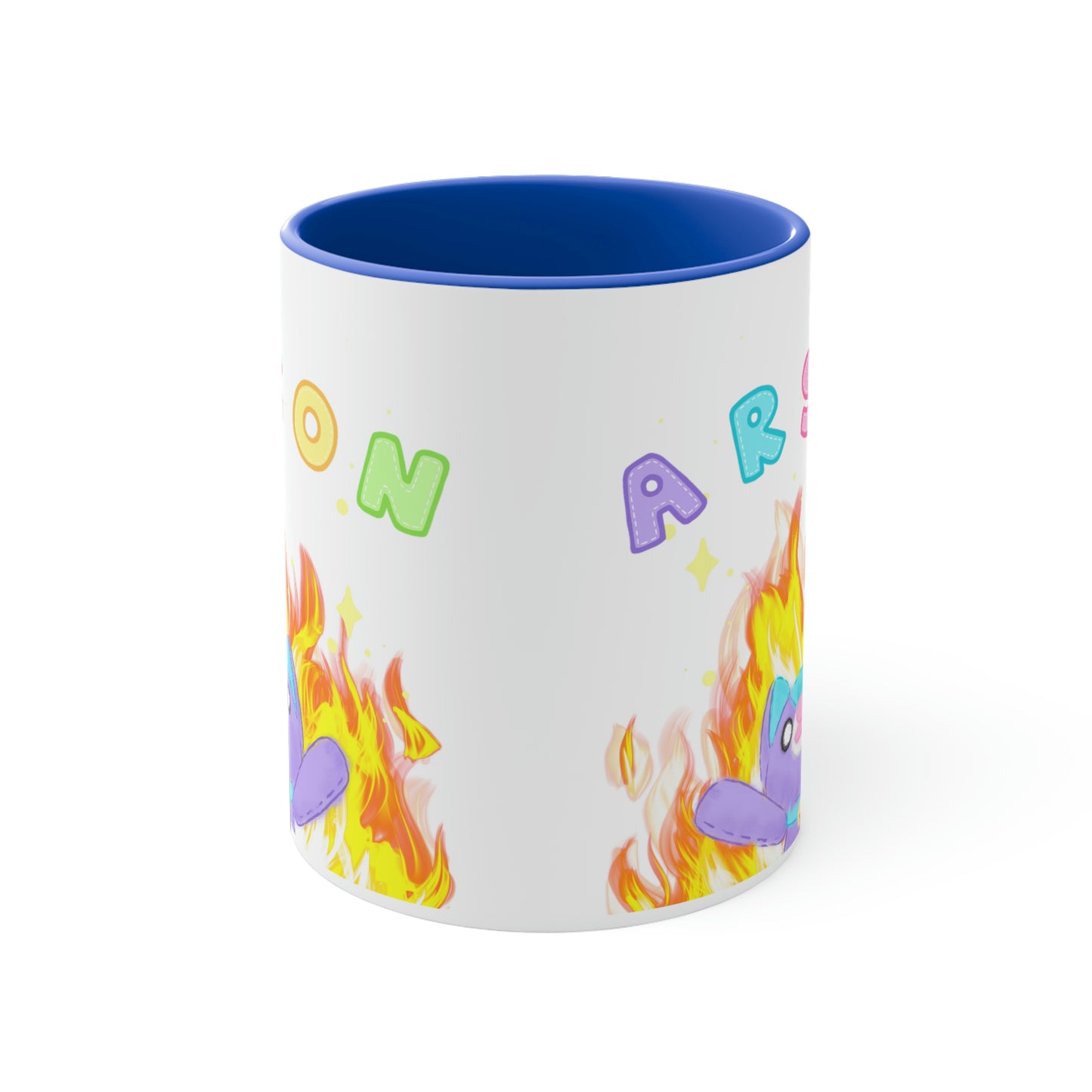 Cursed "Arson" Noopy - Two Tone Ceramic Mug