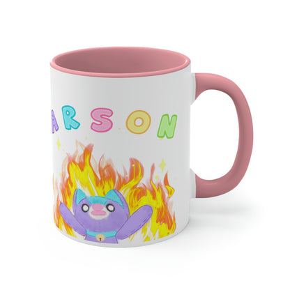Cursed "Arson" Noopy - Two Tone Ceramic Mug