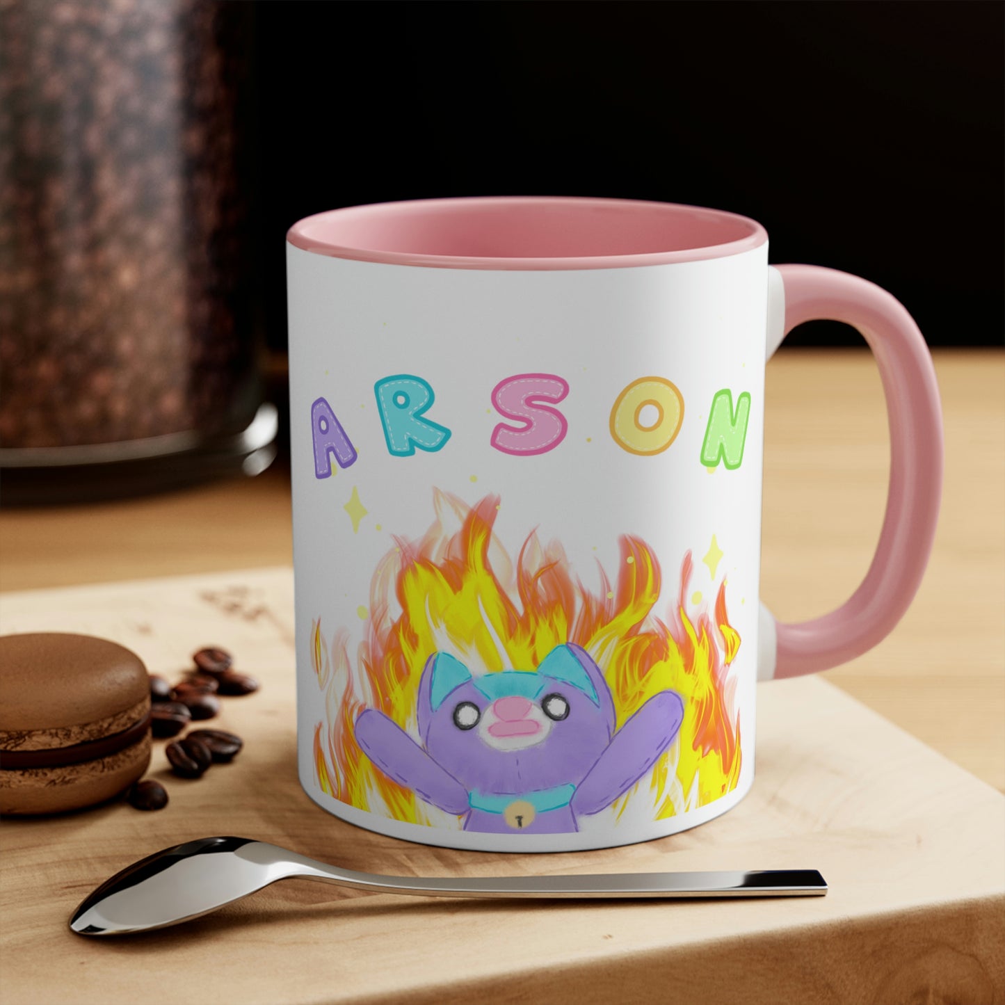 Cursed "Arson" Noopy - Two Tone Ceramic Mug